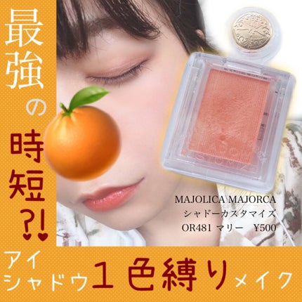 シャドーカスタマイズ/MAJOLICA MAJORCA/単色アイシャドウを使ったクチコミ(1枚目)