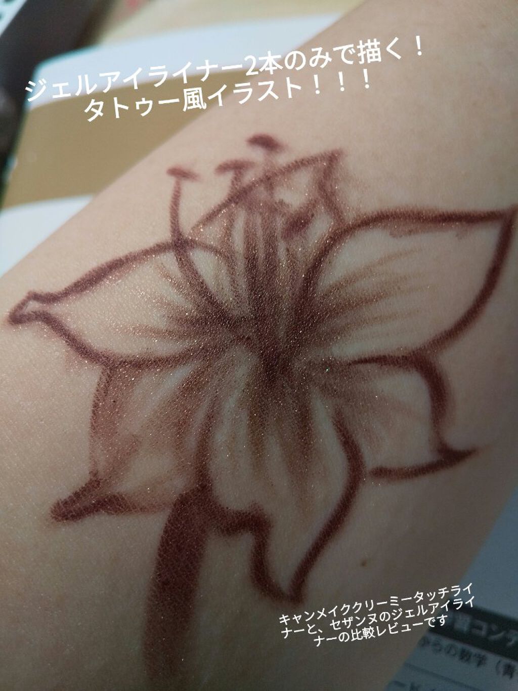 ジェルアイライナー/CEZANNE/ジェルアイライナーを使ったクチコミ（1枚目）