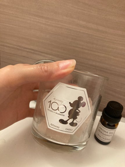 ストーンディフューザー ローズクォーツ ベルガモット(ミッキーマウス)D100/DAISO/その他を使ったクチコミ(3枚目)