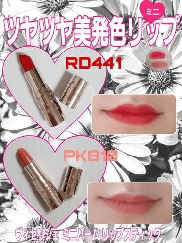 ミニバーム リップスティック PK810 サーモンピンク/Visée/口紅を使ったクチコミ（1枚目）