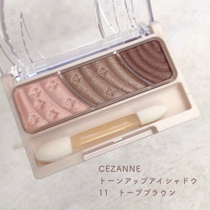 トーンアップアイシャドウ/CEZANNE/アイシャドウパレットを使ったクチコミ(4枚目)