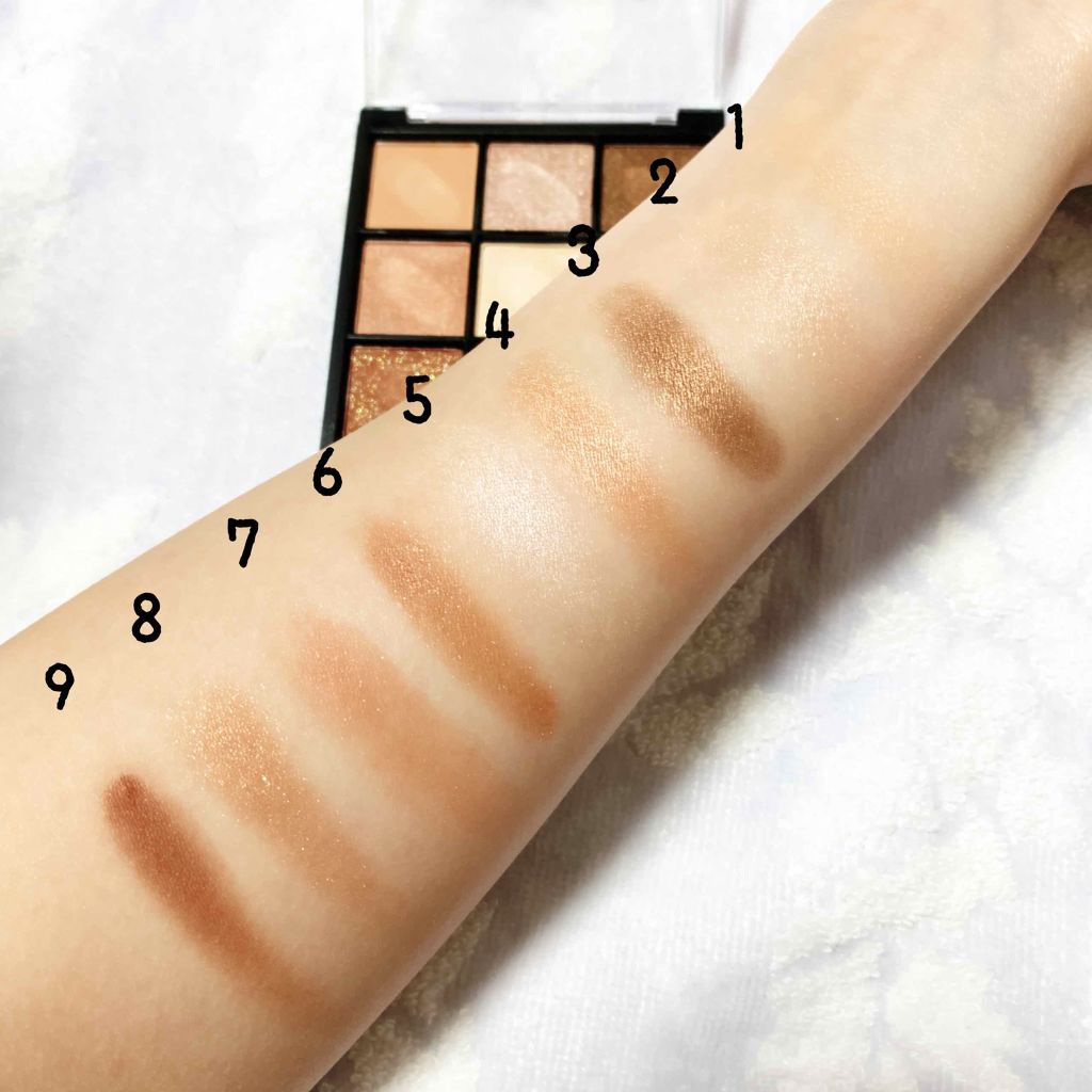 UR GLAM BLOOMING EYE COLOR PALETTE/U R GLAM/アイシャドウパレットを使ったクチコミ(3枚目)