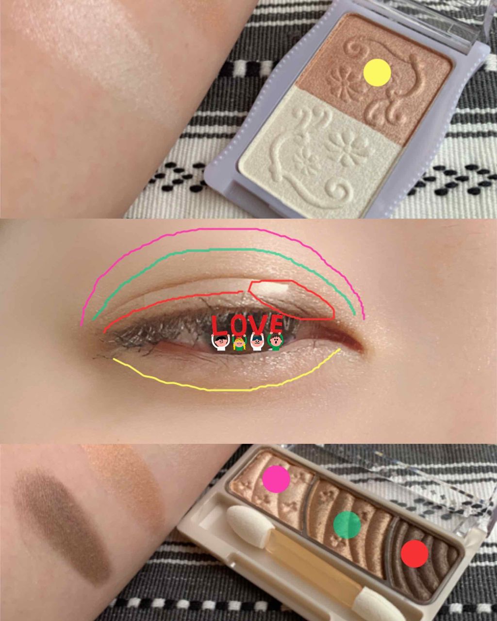 グロウツインカラー/キャンメイク/アイシャドウパレットを使ったクチコミ(4枚目)