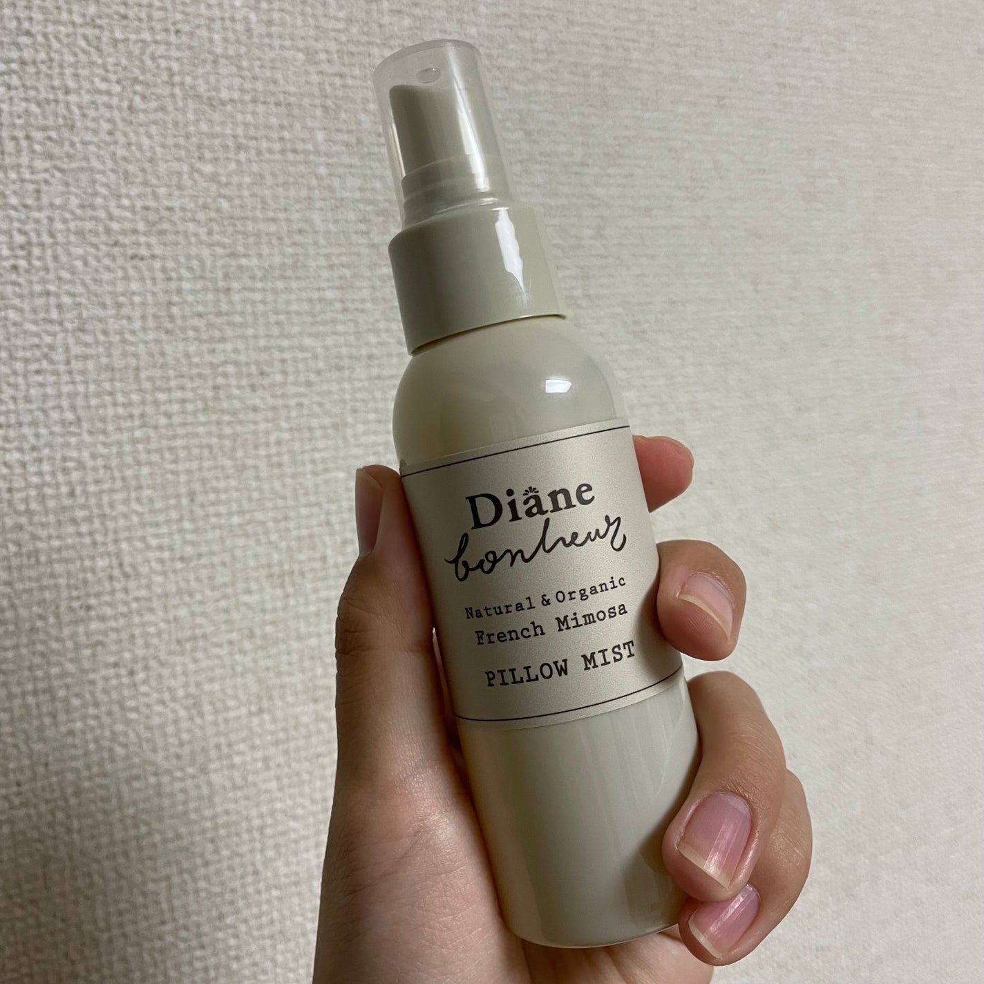 ボヌール おやすみピローミスト フレンチミモザの香り/ダイアン/ファブリックミストを使ったクチコミ(1枚目)