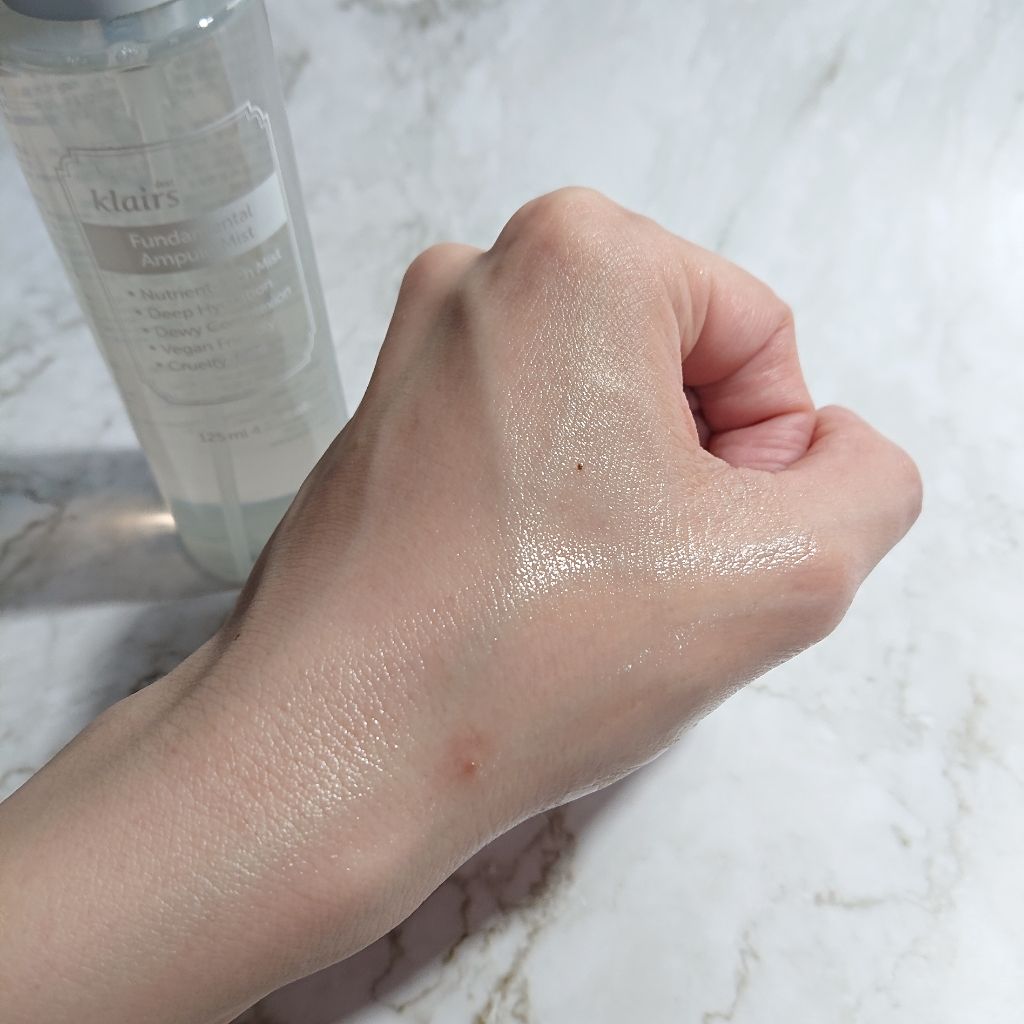 ファンダメンタルアンプルミスト(125ml)/Klairs/ミスト状化粧水を使ったクチコミ(2枚目)