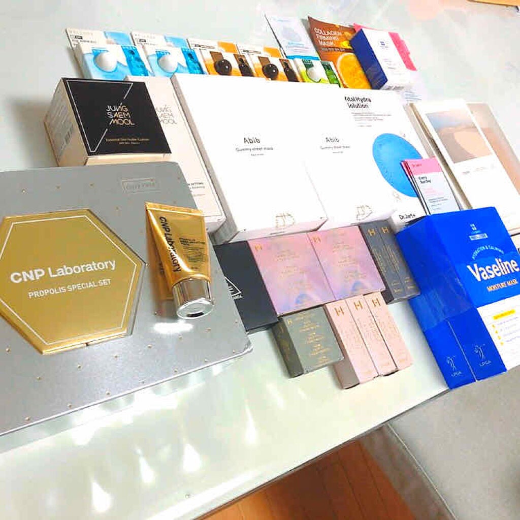 おてもやん🐥 on LIPS 「韓国旅行に行ってた友達に頼んでたコスメ&スキンケア達が届きまし..」(1枚目)