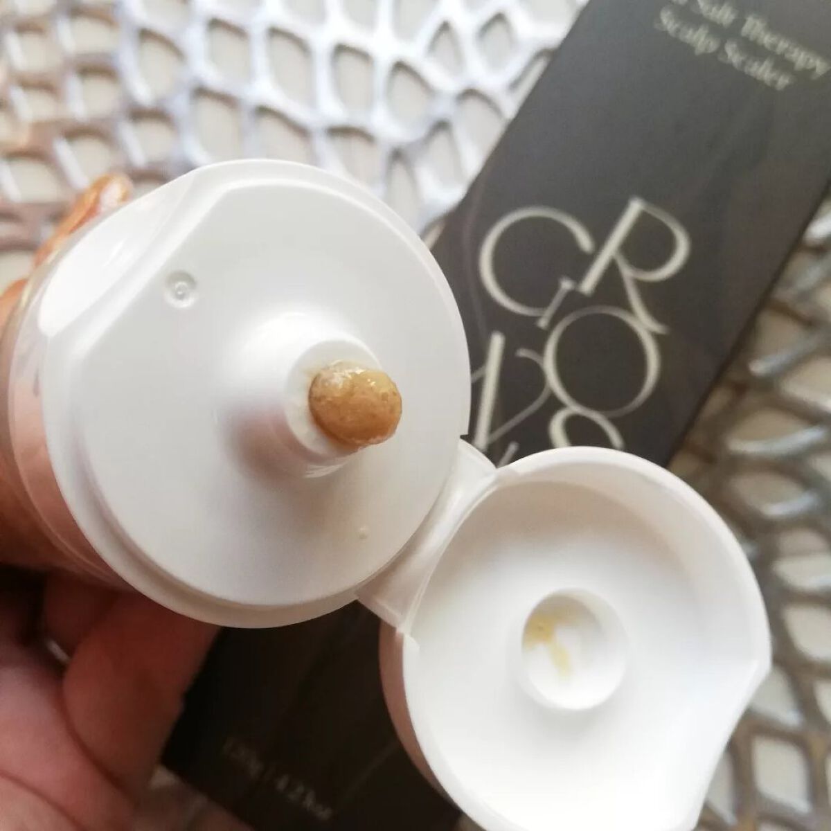 シーソルトセラピースカルプスケーラー/GROWUS/ヘッドスクラブを使ったクチコミ（3枚目）