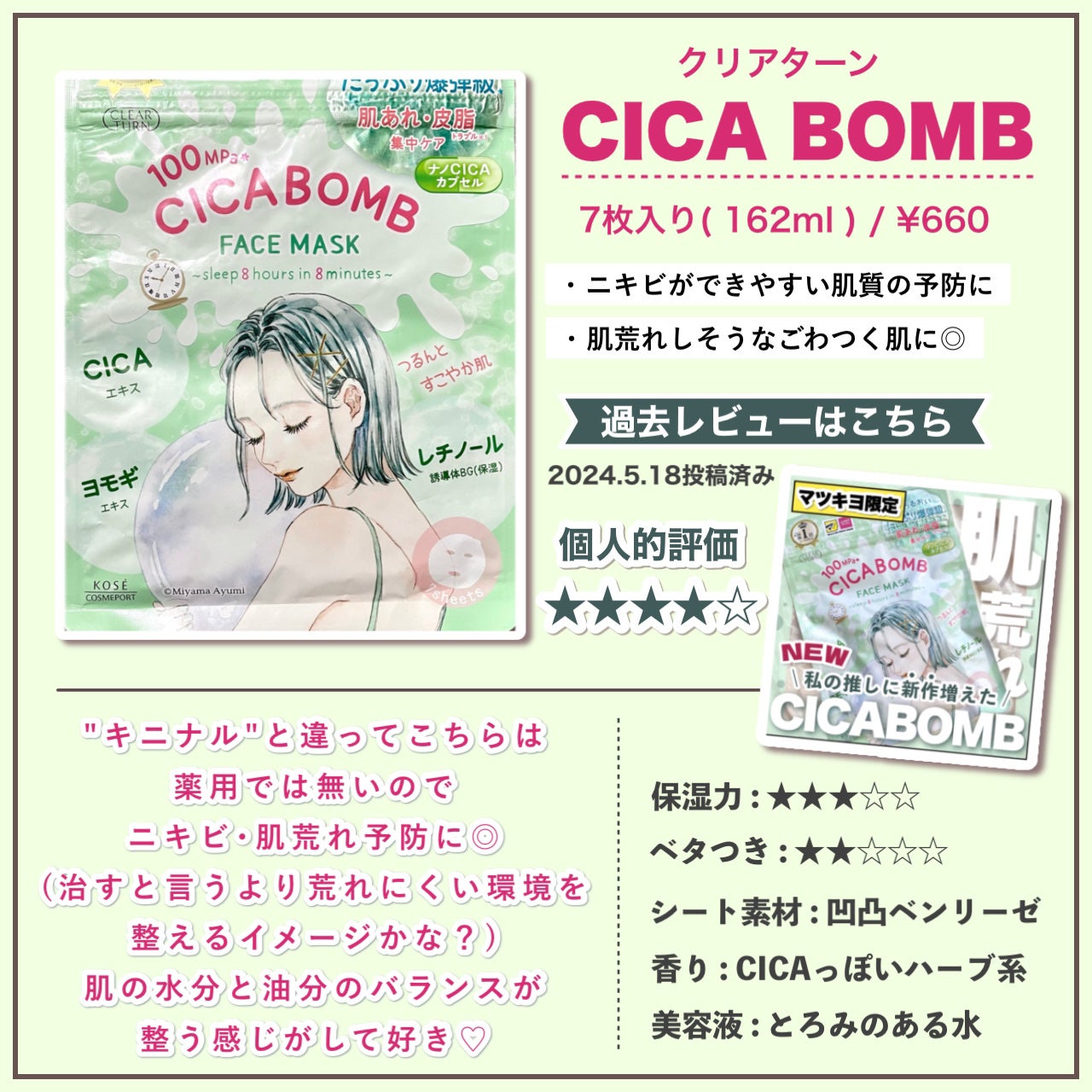 うるうるBOMBマスク/クリアターン/シートマスク・パックを使ったクチコミ(6枚目)
