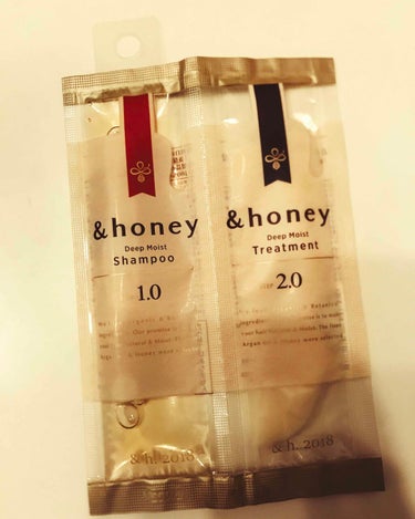 ディープモイスト シャンプー1.0／ヘアトリートメント2.0/&honey/シャンプー・コンディショナーを使ったクチコミ（1枚目）