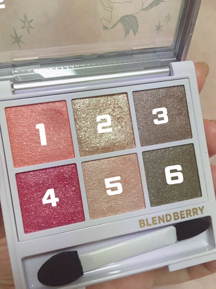 オーラクリエイション/BLEND BERRY/アイシャドウパレットを使ったクチコミ(4枚目)