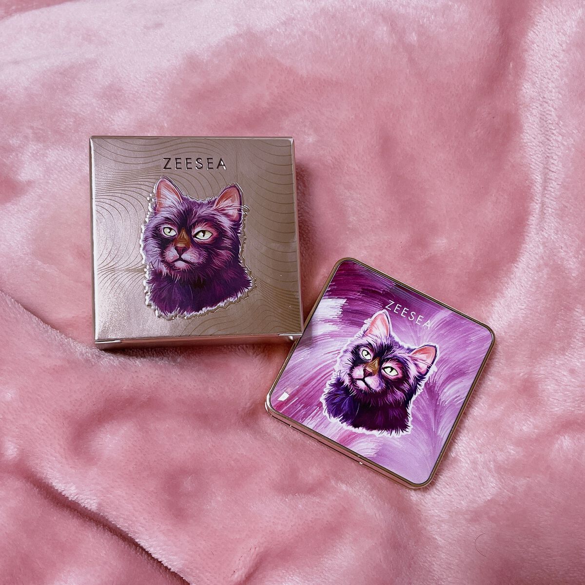 アニマルアイシャドウ(4シェード) 08 縁結び御守/ZEESEA/アイシャドウパレットを使ったクチコミ（1枚目）