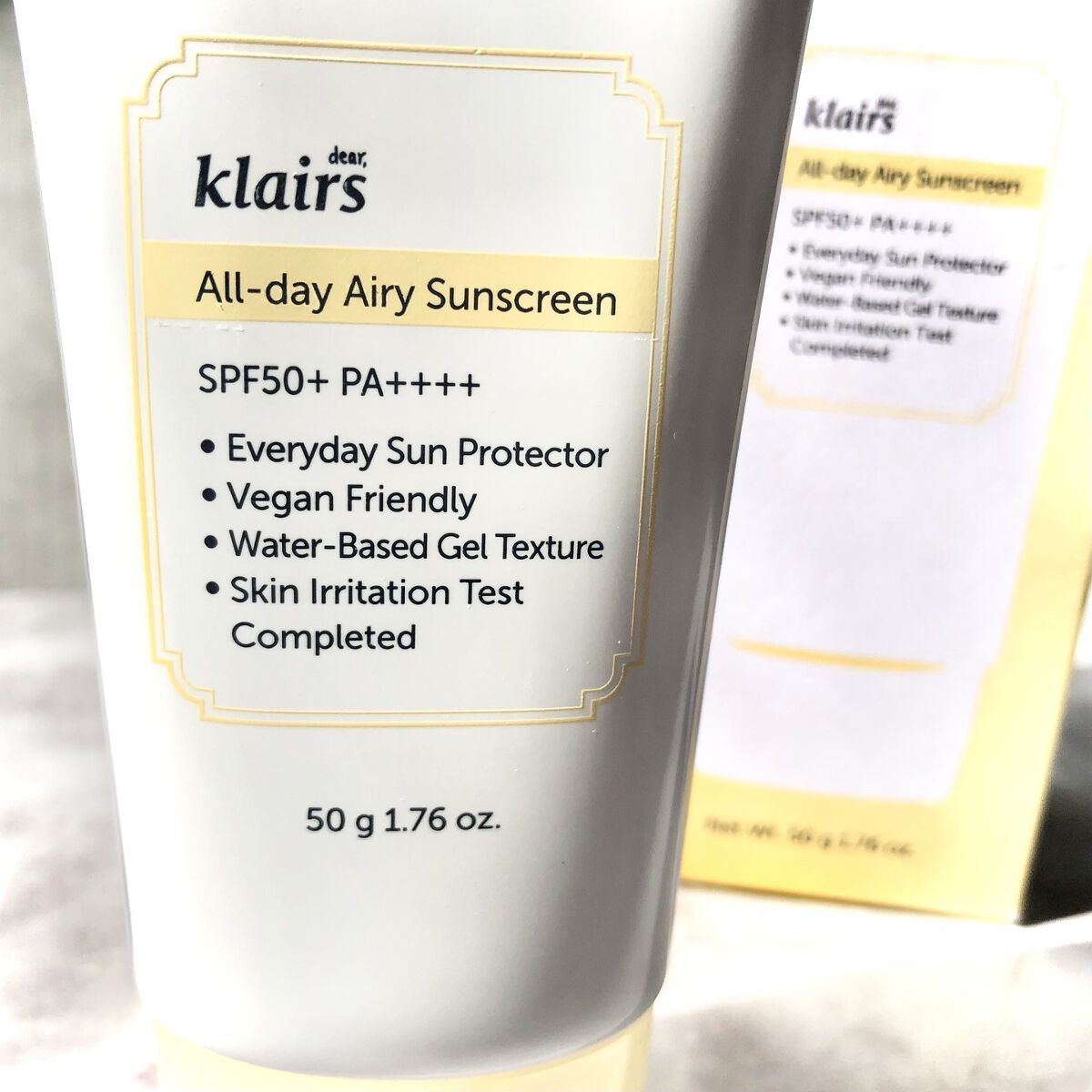 All-day エアリーサンスクリーン50g/Klairs/日焼け止めクリームを使ったクチコミ（1枚目）