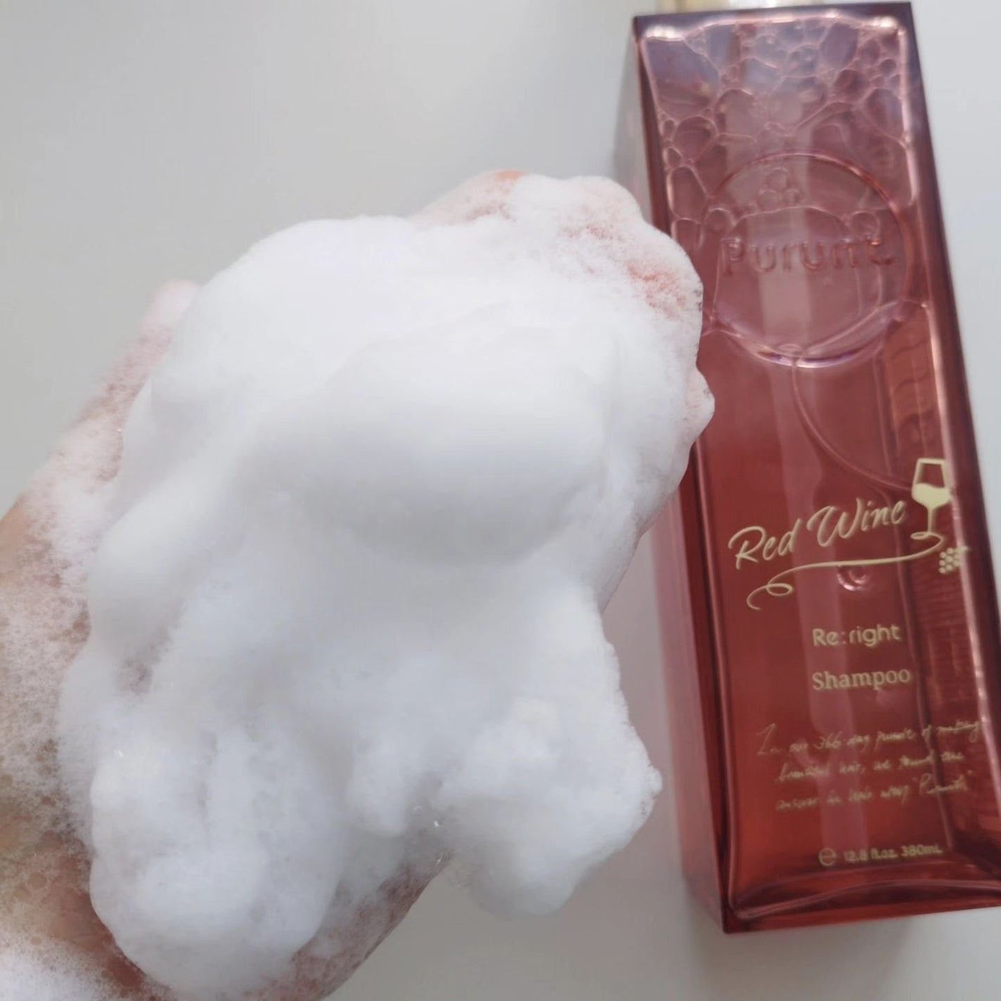 プルント リライトペアセット レッドワイン/Purunt./市販シャンプーを使ったクチコミ(3枚目)