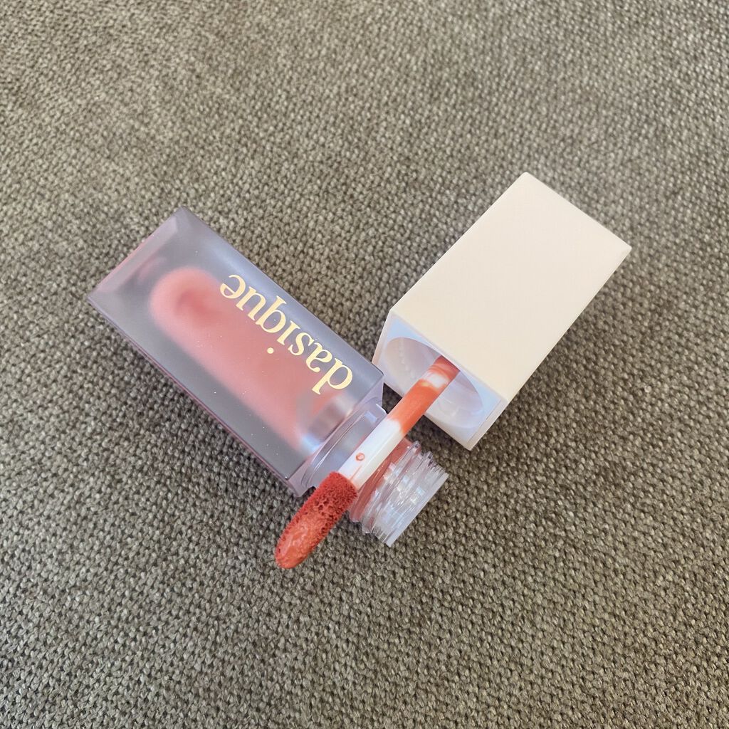 ブラーベルベットティント #01 Flat Rose/dasique/リップティントを使ったクチコミ（2枚目）