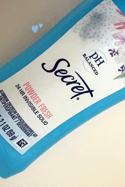 secret deodorant/secret/デオドラント・制汗剤を使ったクチコミ(1枚目)
