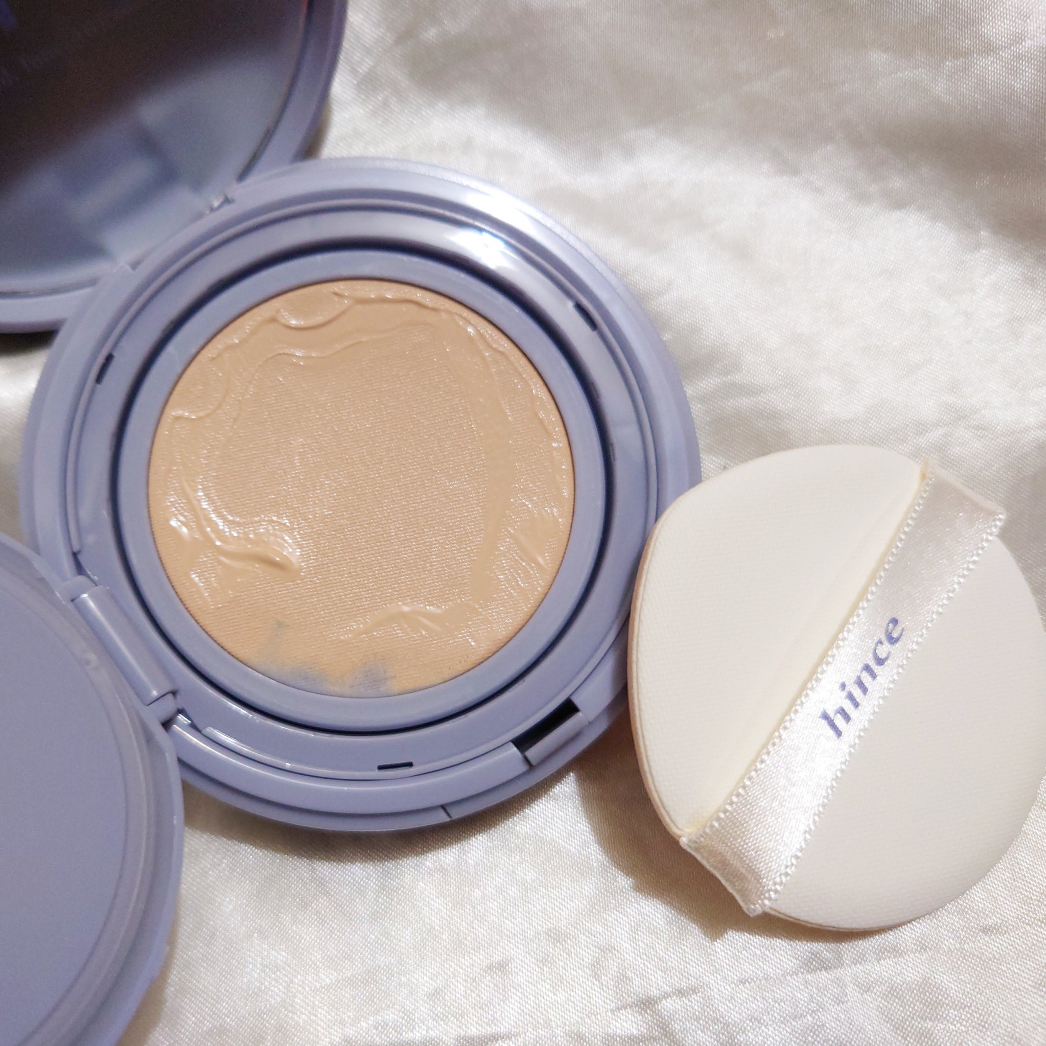 セカンドスキンメッシュマットクッション/hince/クッションファンデーションを使ったクチコミ（2枚目）