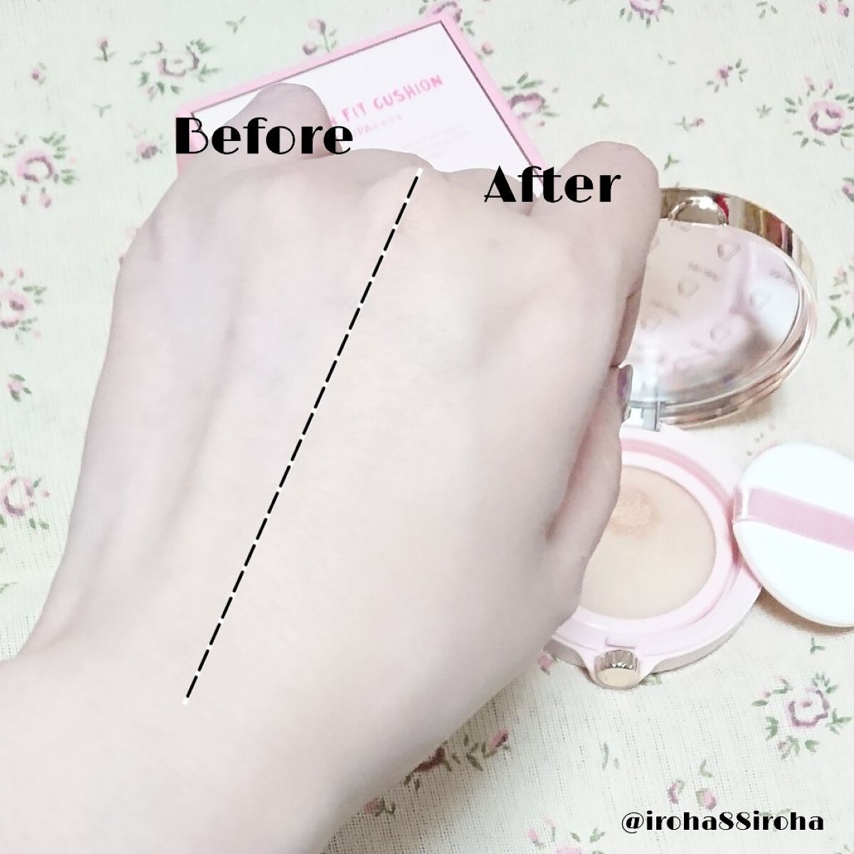 リアルスキンフィットクッション/ShionLe/クッションファンデーションを使ったクチコミ(4枚目)