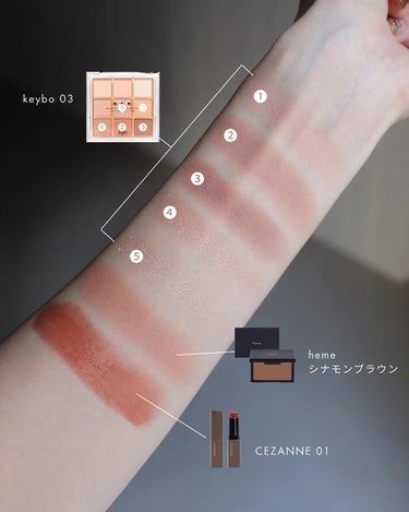 KEYBO FALL IN LOVE SHADOW PALETTE/keybo/アイシャドウパレットを使ったクチコミ（3枚目）