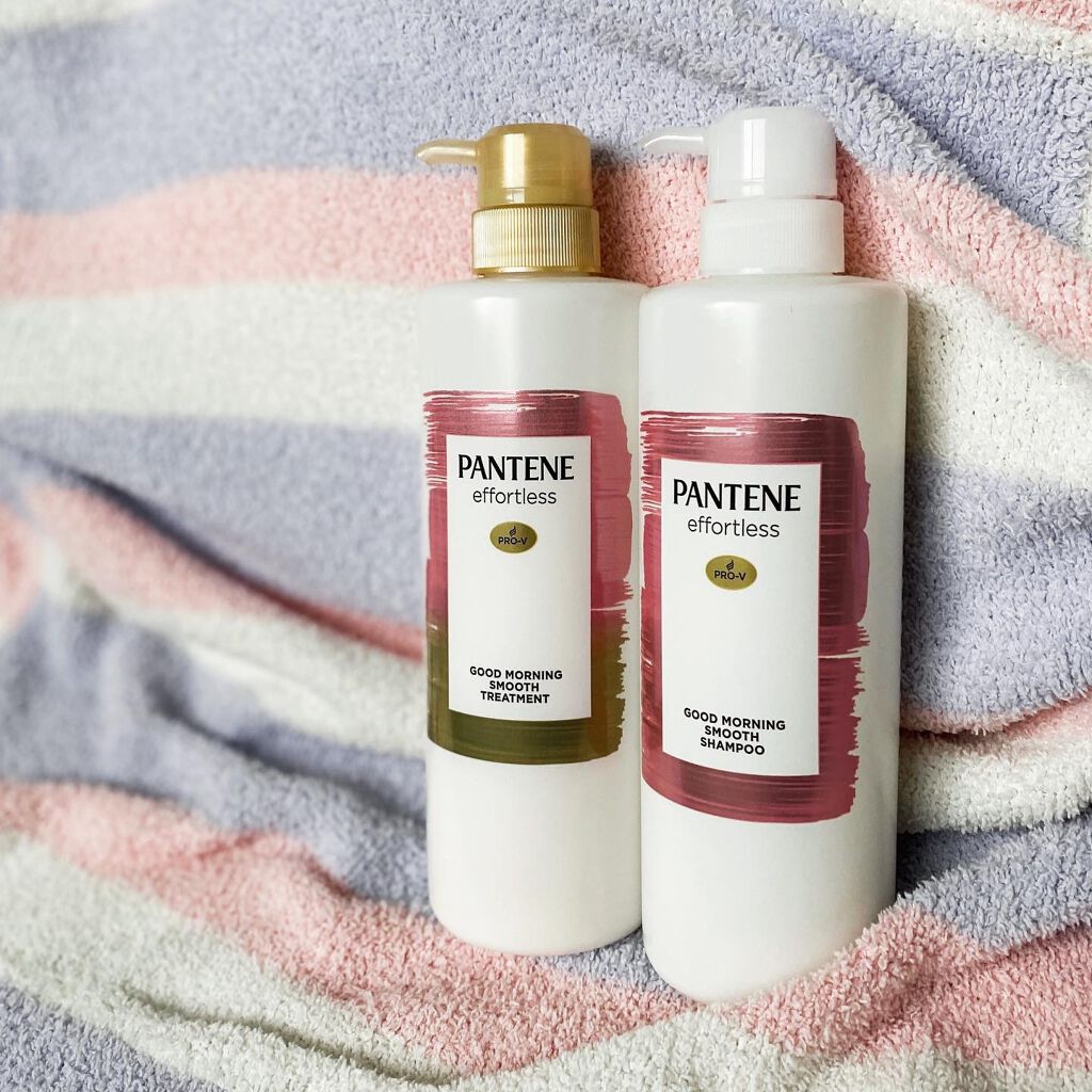 パンテーン エフォートレス グッドモーニング スムース シャンプー／トリートメント/パンテーン/市販シャンプーを使ったクチコミ（1枚目）