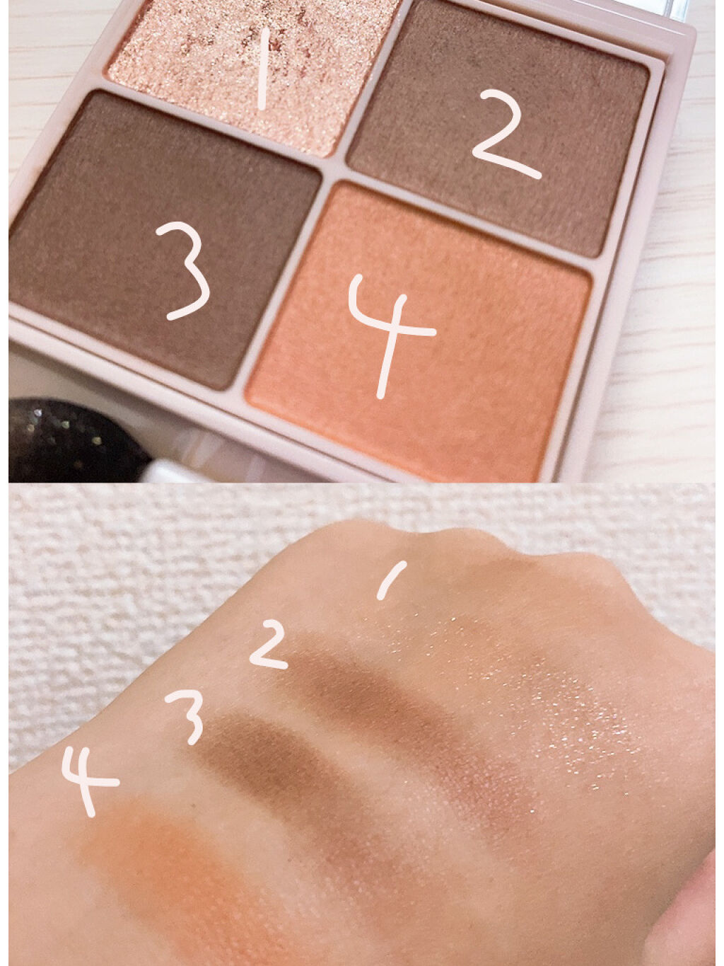 シルキースフレアイズ（マットタイプ）/キャンメイク/アイシャドウパレットを使ったクチコミ（3枚目）