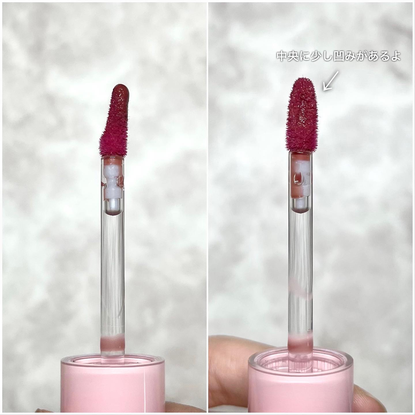 ジューシーパンピンググロス/INTO U/リップグロスを使ったクチコミ（2枚目）