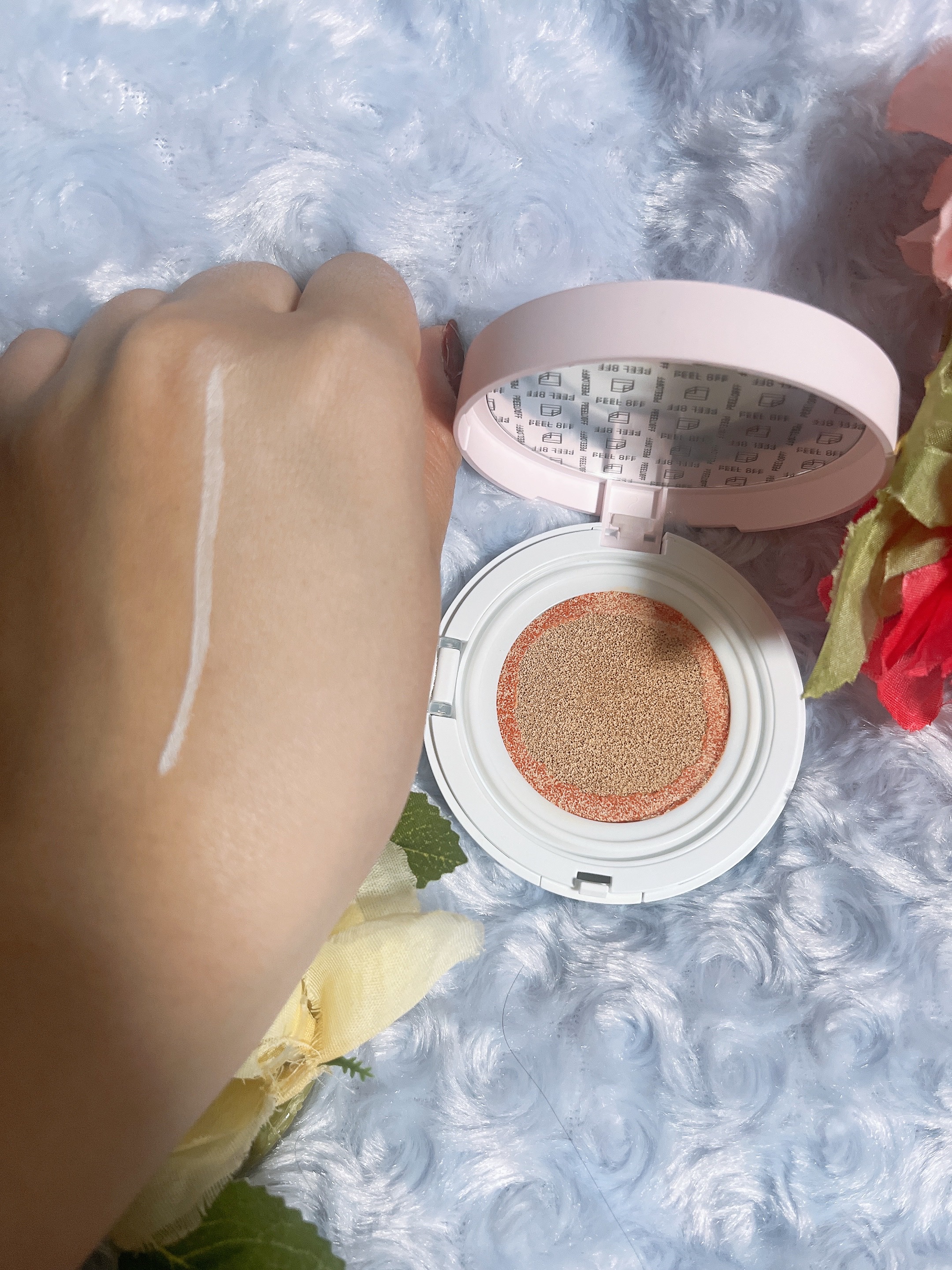 F5 リフレッシュクッション/keybo/クッションファンデーションを使ったクチコミ（3枚目）