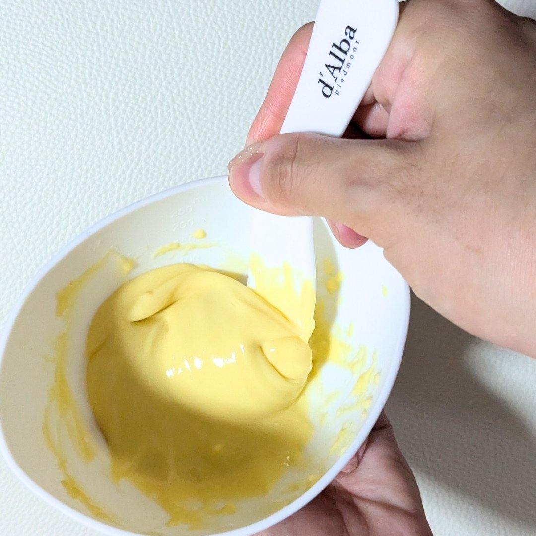 WHITE TRUFFLE SERUM & CREAM MODELING MASK/ダルバ/その他スキンケアを使ったクチコミ（3枚目）