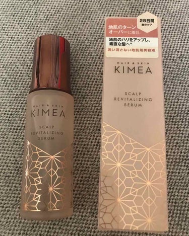 ヘア＆スキン キメア スカルプ リバイタライジングセラムのクチコミ「KIMEA
洗い流さない地肌用美容液です。

香りが強くなくほのかな甘い香りなのでつけるとふわ.....」（1枚目）