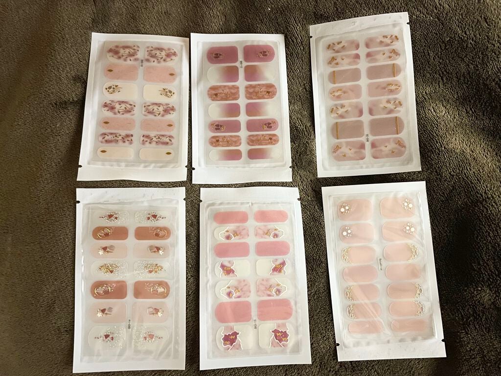 ネイルシール/Qoo10/ネイルシールを使ったクチコミ(3枚目)