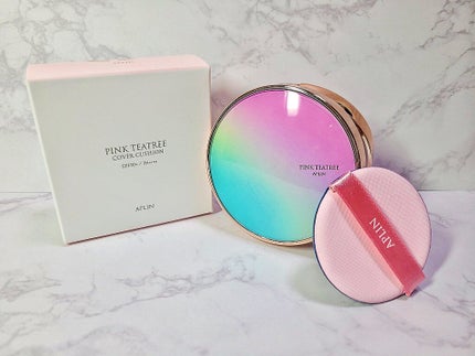 ピンクティーツリーカバークッション/APLIN/クッションファンデーションを使ったクチコミ(1枚目)