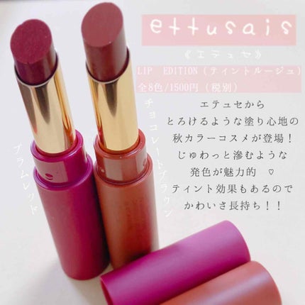 エテュセ リップエディション(ティントルージュ)/ettusais/リップティントを使ったクチコミ(1枚目)
