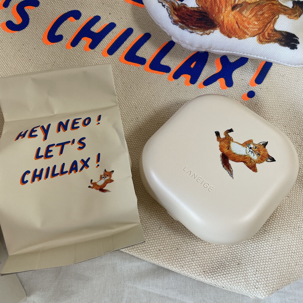 メゾンキツネ コラボ ネオクッション/LANEIGE/クッションファンデーションを使ったクチコミ（2枚目）