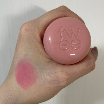 リップアンドチーク ブラーリープリンポット/fwee/口紅を使ったクチコミ(5枚目)