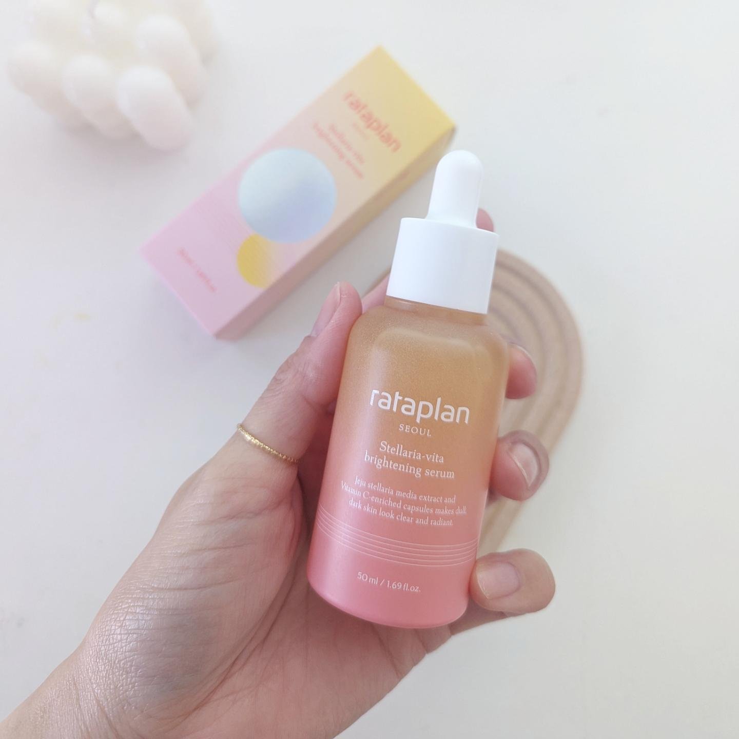 ステラリア・ビタブライトニングセラム/rataplan/美容液を使ったクチコミ（3枚目）