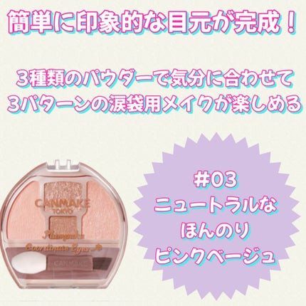 プランぷくコーデアイズ/キャンメイク/パウダーアイシャドウを使ったクチコミ(3枚目)