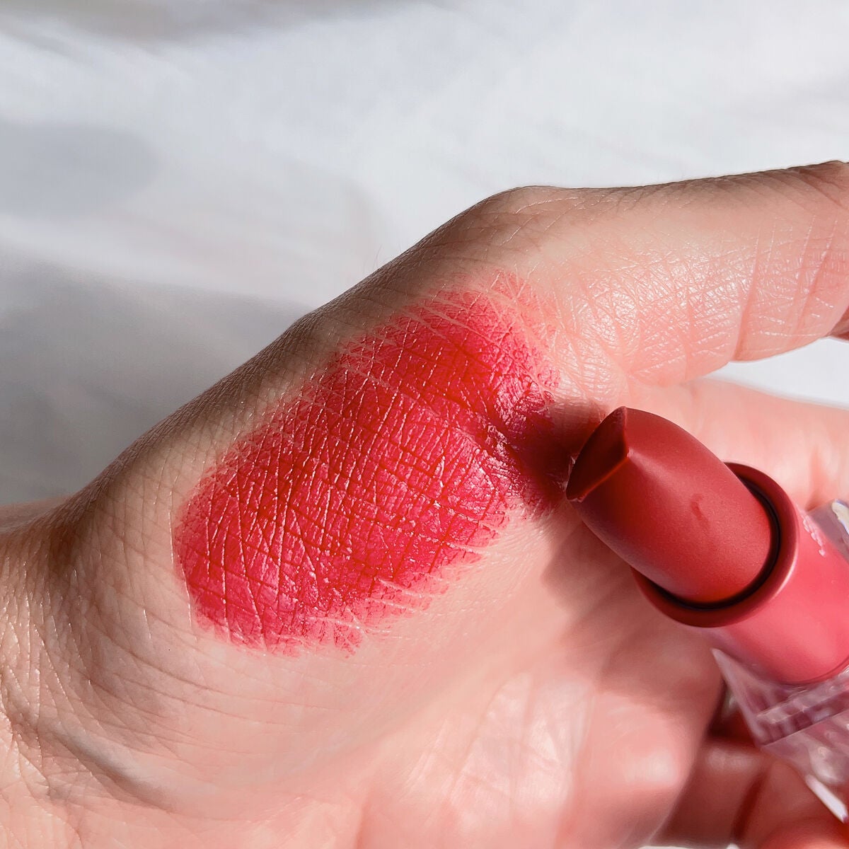 フェザーマットリップスティック/INTO U/口紅を使ったクチコミ(7枚目)