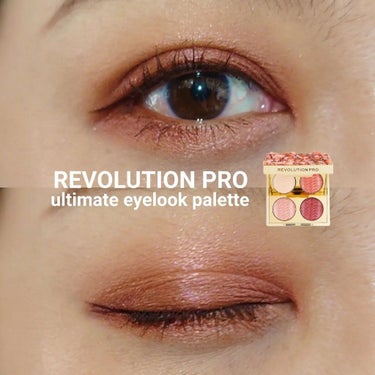 MAKEUP REVOLUTION Revolution Pro Quartz Crush Eyeshadow Paletteのクチコミ「いつも閲覧、イイネありがとうございます☺️💞⁡
⁡.⁡
⁡.⁡
⁡ #今日のメイク ⁡
⁡.⁡.....」（1枚目）