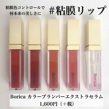 カラープランパー エクストラセラム 02 Mucosal Bordeaux(ムーコ—サルボルドー)/Borica/リップグロスを使ったクチコミ（1枚目）