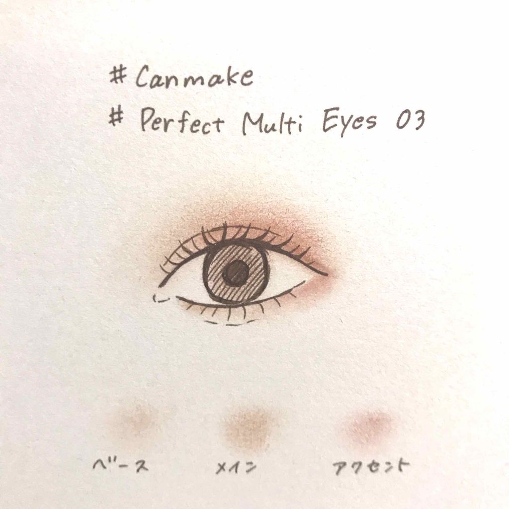 パーフェクトマルチアイズ/キャンメイク/アイシャドウパレットを使ったクチコミ（2枚目）