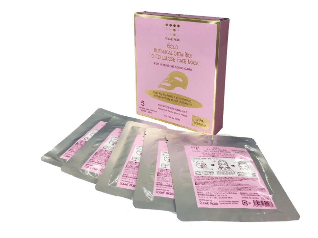コスメプラウド ゴールドボタニカルステムリッチバイオセルロースフェイスマスク