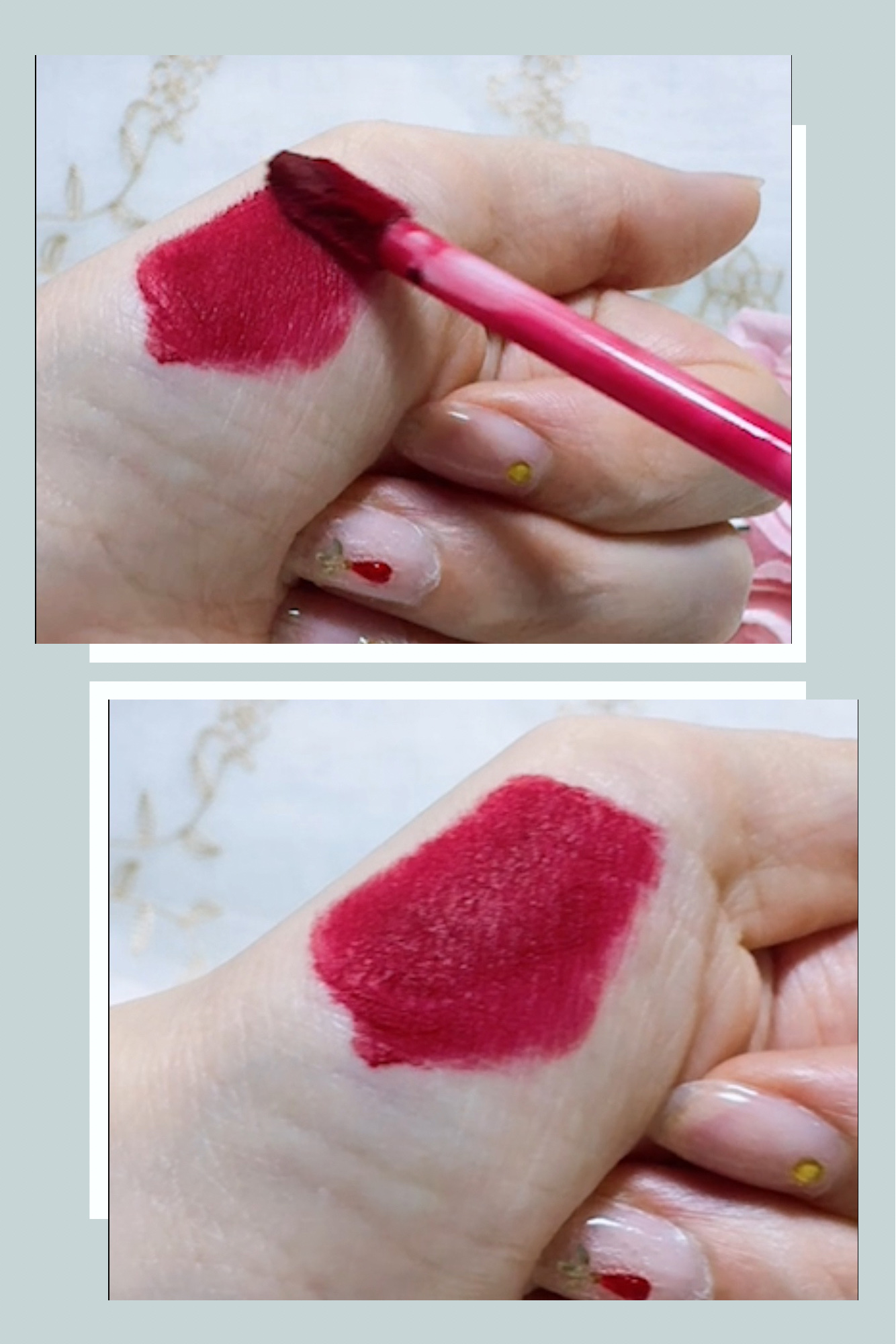 ゼロベルベットティント 03  ペルシレッド(PERSIRED)/rom&nd/リップティントを使ったクチコミ（3枚目）