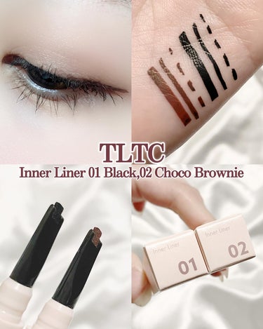 インナーライナー 02 Choco brownie/TLTC/リキッドアイライナーを使ったクチコミ（1枚目）