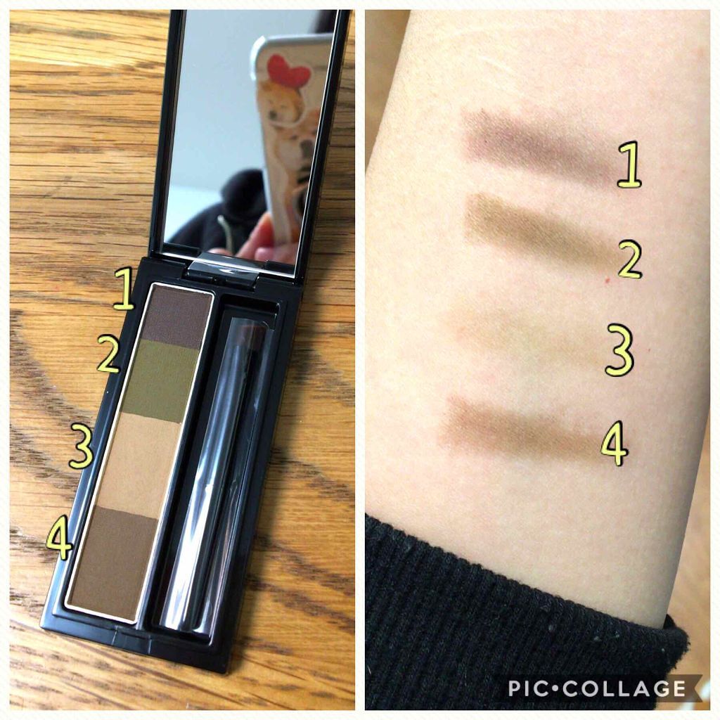 リシェ カラーリング アイブロウパウダー/Visée/パウダーアイブロウを使ったクチコミ(3枚目)