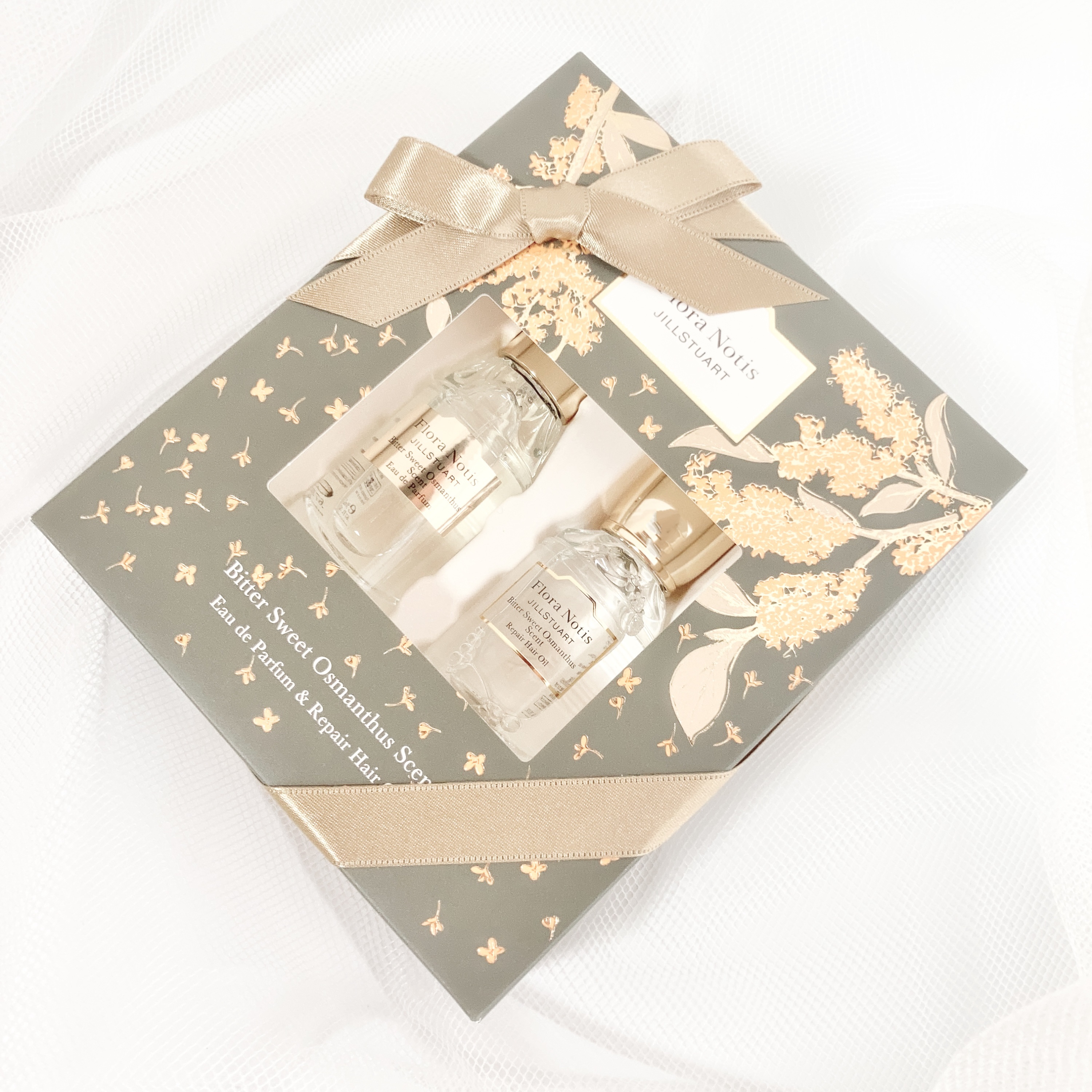 ビタースウィートオスマンサス オードパルファン & リペアヘアオイル/Flora Notis JILL STUART/その他キットセットを使ったクチコミ（1枚目）