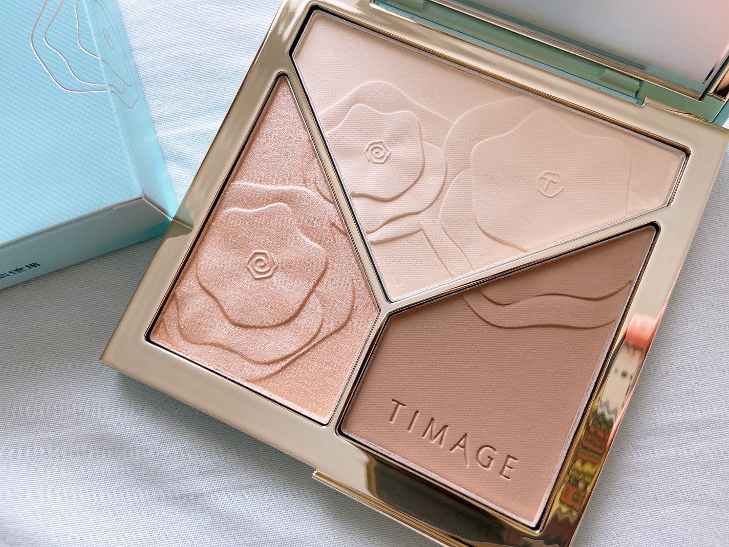 ハイライトシェーディングパレット/TIMAGE/パウダーハイライトを使ったクチコミ(2枚目)