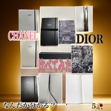 CHANEL ルージュ ココ グロスのクチコミ「CHANELの最終ノベルティ
貰ってきました
なので
DIORのノベルティと比べてみました

.....」（2枚目）