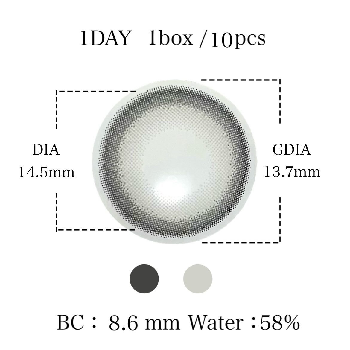 Quprie 1day/Quprié by R/ワンデー（１DAY）カラコンを使ったクチコミ（3枚目）