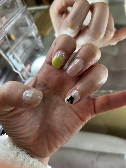 BRG ジェルネイル 25 ミルクピンク/DAISO/ジェルネイルを使ったクチコミ(3枚目)