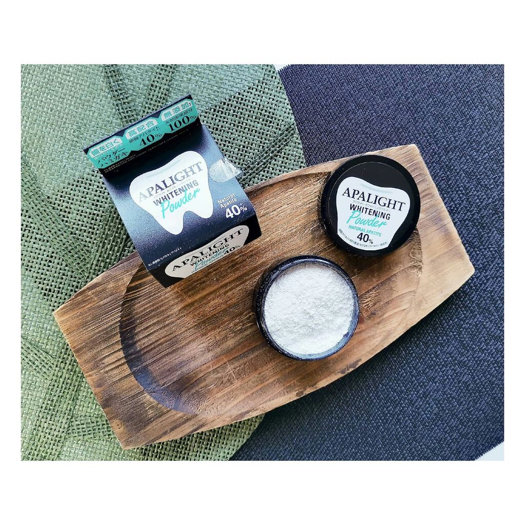 アパライト ホワイトニングパウダー/ブレーンコスモス/歯磨き粉を使ったクチコミ(2枚目)