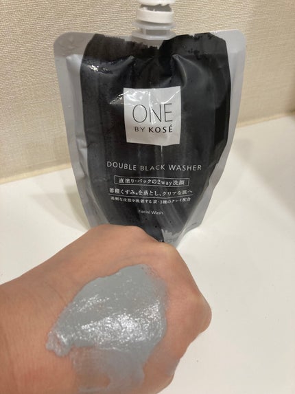 ダブル ブラック ウォッシャー/ONE BY KOSE/その他洗顔料を使ったクチコミ(3枚目)
